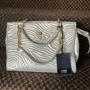 NWT Silver Cavalli Class Purse
